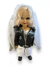 HUGE 26-in Bride Of Chucky TIFFANY DOLL Plush W/Clothes SPENCERS BRIDE OF CHUCKY