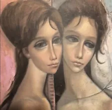 New ListingBig Eyes VTG Mod Margaret Keane Lithograph Print SALE