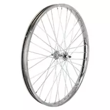 CRUISER BIKE BICYCLE 24" X 2.125 36 Spoke Front Wheel 12G Chrome