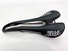 Selle SMP Composit Saddle - AISI 304 Stainless Rail - Black - Handmade in Italy