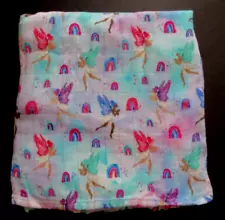 Tula Pixieland Fairies Baby Blanket Viscose Bamboo Swaddle 44x44 Colorful Girl