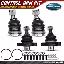 4x Front Lower & Upper Ball Joints for Nissan D21 1986-1994 Pickup 1995-1997 RWD (For: 1996 Nissan Pickup)