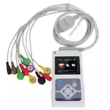 CONTEC TLC5000 12-Lead Holter ECG 24hour Monitor Sync PC Software Analysis, FDA