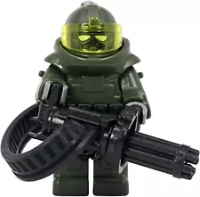 Custom Juggernaut Warzone Minigun Soldier made with real LEGO® minifigure