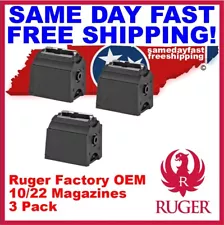 Ruger 90005 10/22 Magazine Value 3 Pack BX-1 22LR 10 Rd SAME DAY FAST FREE SHIP