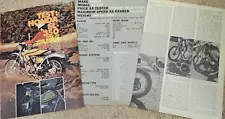 1972 Honda SL350 Motorcycle 5pg Test Article