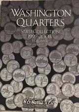 STATEHOOD QUARTERS P & D (1999-2008) 2 FOLDER SET BY H.E.HARRIS - NEW