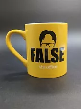 THE OFFICE TV Show Dunder Mifflin Desk Mug Dwight Schrute False Quote 14 oz Fun