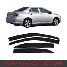 Fits 2003-2008 Toyota Corolla Acrylic Window Visors Sun Rain Deflector Guard (For: 2008 Toyota Corolla)