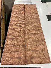 Bubinga Raw Wood Veneer 2 sheets 42'' x 9'' 83E