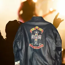 Guns N Roses Leather Jacket Axl Rose Paradise City Appetite for Destruction New