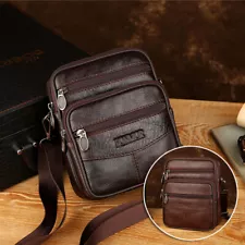 HOT Sale Leather Crossbody Bags Shoulder Messenger Bag Man Travel Briefcase Nice