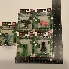 Minecraft SET OF 5 Mattel Micro Collection Toys Small Mini Figures NIPð¥