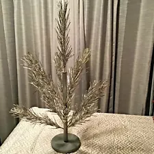 VINTAGE 2’ ALUMINUM CHRISTMAS TREE MID CENTURY RETRO TABLE TOP