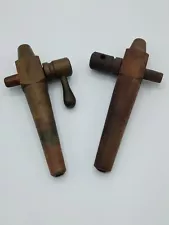 Vintage Pair Wooden Barrel Keg Tap Spigot Bung For Beer Whiskey Wine