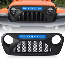 AMERICAN MODIFIED Grille w/Blue Lights for 18-21 Jeep Wrangler/Gladiator (Used)