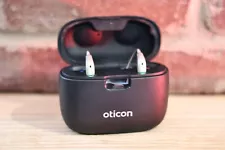 Black Oticon Used Hearing Aids