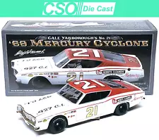 Cale Yarborough 1968 Mercury Cyclone AUTOGRAPHED Uni of Racing 1/24 Die Cast NEW