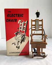 Vintage Electric Chair Shocking Device Novelty Toy 1978 Poynter Collectible 70s