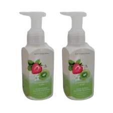 2 NEW Bath & Body Works Strawberry Kiwi Gentle & Clean Foaming Hand Soap 8.75 OZ