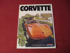 1974 Chevy Corvette Sales Brochure Booklet Catalog Old Original