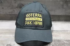 doTERRA Essential Oils Snap Back Trucker Hat Cap Casual Adult Adjustable Black