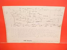 1958 CHRYSLER SARATOGA NEW YORKER 300D CONVERTIBLE COUPE FRAME DIMENSION CHART