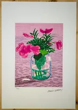 David Hockney (after) "Untitled, 329 (Lilacs)" Limited edition O/S Lithograph