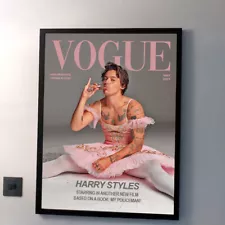 Harry Styles, Poster Print, Vogue Magazine Cover, Gif for Fan