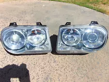 05-10 Chrysler 300C SRT-8 Xenon Headlights Restored Clear Lenses LH & RH OEM