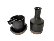 Houseplant Ashtray Set by Seth Rogan Ceramic Black NEW Without Box