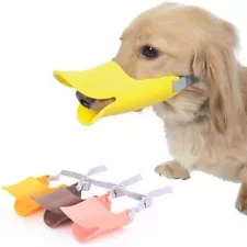 Pet Dog Cute Duck Muzzle Mask Anti-Biting Silicone Muzzle No Barking Training