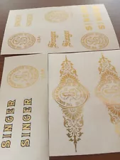 Restoration decals for antique Singer 20 toy sewing machine