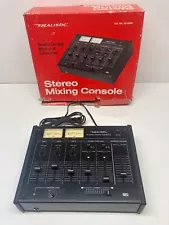 vintage realistic stereo mixing console , with box.