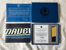 Dallas Mavericks 2011 NBA Champions Game Used Hardwood Floor Dual Color - RARE