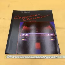 1985 CHEVROLET CAPRICE CLASSIC AND IMPALA ORIGINAL DEALER SALES BROCHURE CATALOG