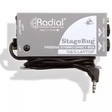 Radial Engineering StageBug SB-5 Compact Stereo DI Direct Box for Tablet Laptop