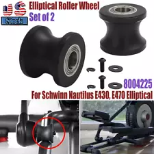 2X Elliptical Wheel Roller Part #8004225 For Schwinn Nautilus E614 E616 430 470