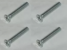 SET OF 4 PHILLIPS FLAT COUNTERSUNK HEAD WHEEL RIM CENTER CAP 5/16" SCREW 2" LONG