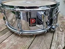 VINTAGE PREMIER 1970S 2000 FLOBEAM 5.5X14 8 LUG COA SNARE DRUM DIE CAST ENGLAND