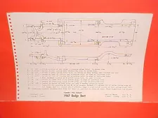 1967 DODGE DART 170 270 GT CONVERTIBLE SEDAN STATION WAGON FRAME DIMENSION CHART