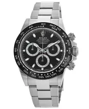 New Rolex Cosmograph Daytona Stainless Steel Black Men's Watch M116500LN-0002