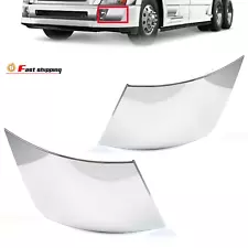 Fit For 2004-2014 Volvo VNL Truck Bumper Extension Corner Chrome Trim Left+Right