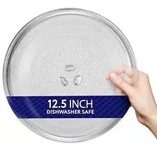 Replacement Microwave Glass Plate, 12.5", Compatible with GE & Samsung Plates