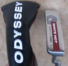 NEW ODYSSEY WHITE HOT PRO 2.0 # 1 BLADE PUTTER 34.5 INCH GOLF CLUB + HEADCOVER