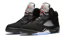 Nike Air Jordan Retro 5 Black Metallic Size 6-12 Red Silver White 845035-003