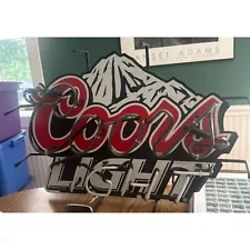 Coors Light Mountain Beer Neon Sign 27x19