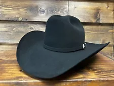 STETSON SHASTA 10X PREMIER FELT COWBOY HAT BLACK Handmade in,Texas