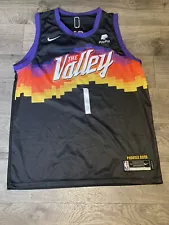 Phoenix Suns Devin Booker 1 Nike Size 54 The Valley City Edition Jersey