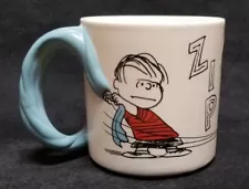 NEW Peanuts LINUS & SNOOPY ZIP Security BLANKET Dimensional 3D Handle MUG